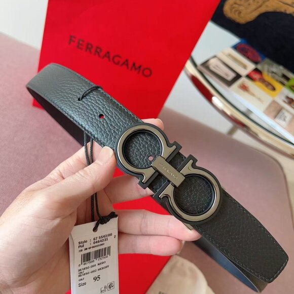 Ferragamo black cowhide belt size 32 - Picture 4 of 9